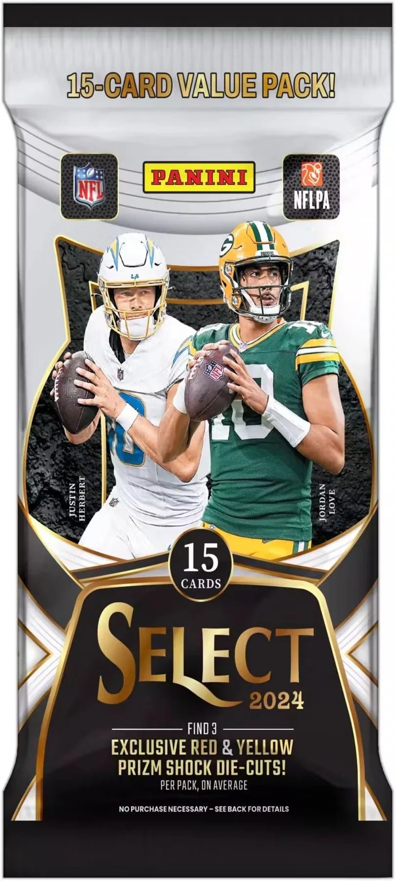 2024 Panini NFL Select Football 15-Card Value Pack, sealed pack, product photo