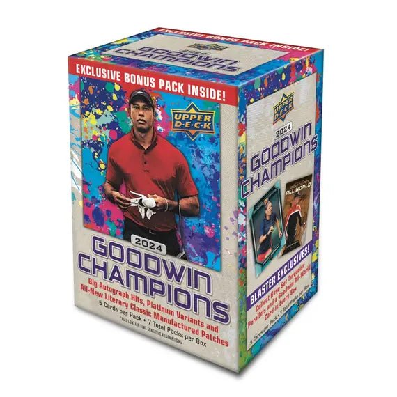 2024 Upper Deck Goodwin Champions Blaster Box, sealed box, product photo