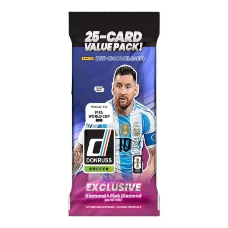 2025-26 Panini Donruss Road to FIFA World Cup Soccer 25 Card Value Pack, sealed pack, product photo
