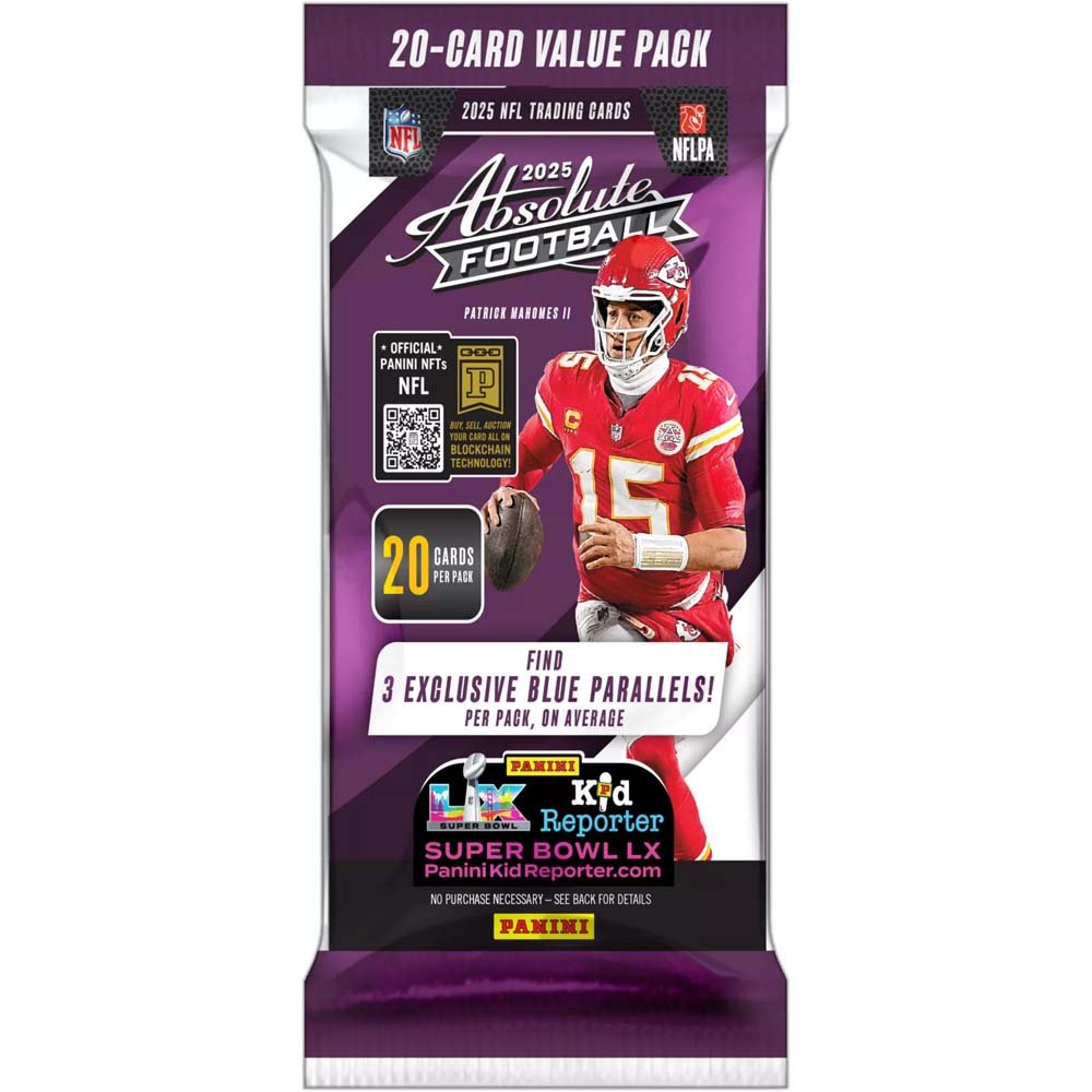 2025 Panini NFL Absolute Football Fat Value Pack, sealed pack, product photo