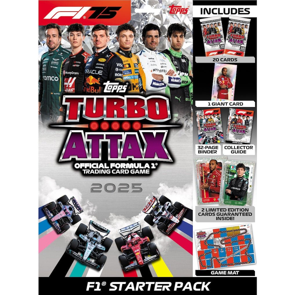 2025 Topps Turbo Attax Formula 1 Starter Pack, sealed pack, product photo