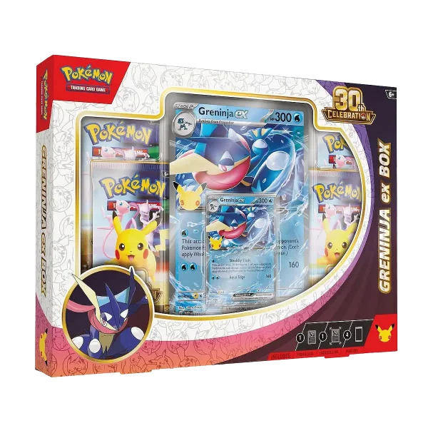 Japanese Pokémon TCG 30th Celebration Greninja ex Box, sealed product, product photo