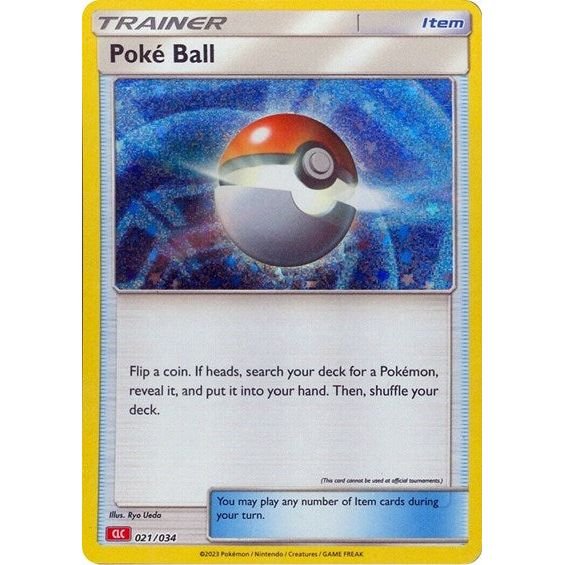 Pokémon card: CLC 021/034 Poke Ball from Pokemon Trading Card Game Classic, front of card