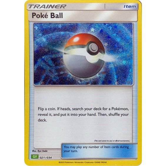 Pokémon card: CLV 021/034 Poke Ball from Pokemon Trading Card Game Classic, front of card