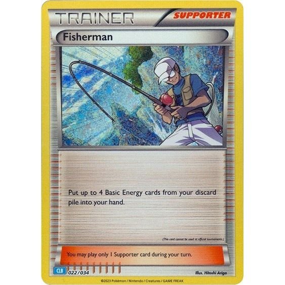 Pokémon card: CLB 022/034 Fisherman from Pokemon Trading Card Game Classic, front of card
