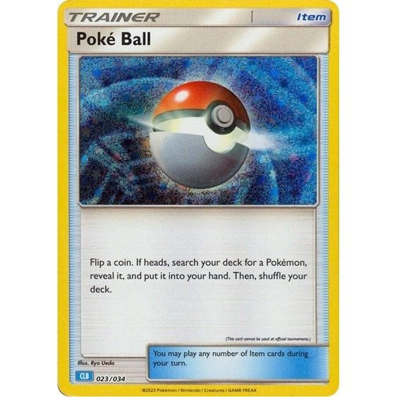 Pokémon card: CLB 023/034 Poke Ball from Pokemon Trading Card Game Classic, front of card