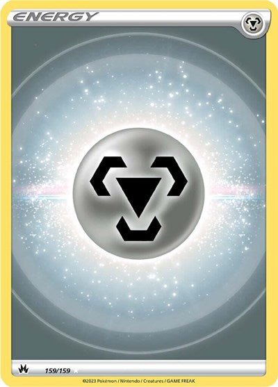 Pokémon card: Metal Energy (Texture Full Art) 159/159 from Crown Zenith (Ultra Rare), front of card