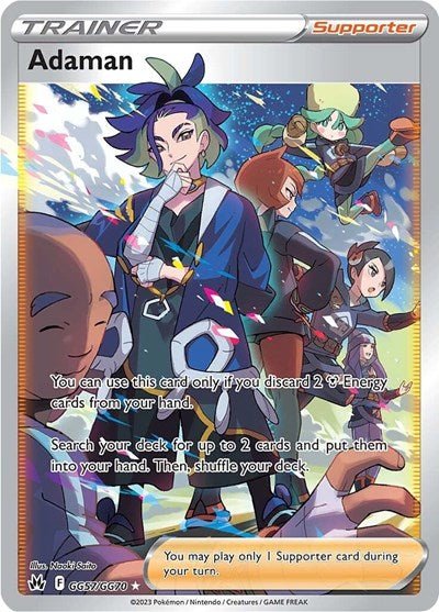 Pokémon card: Adaman GG57/GG70 from Crown Zenith Galarian Gallery (Ultra Rare), front of card