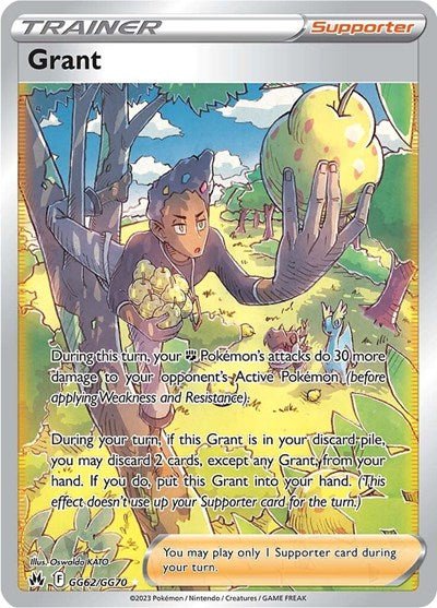 Pokémon card: Grant GG62/GG70 from Crown Zenith Galarian Gallery (Ultra Rare), front of card