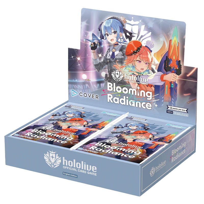Hololive Card Game Blooming Radiance [hBP01e] Booster Box (English), sealed box, product photo