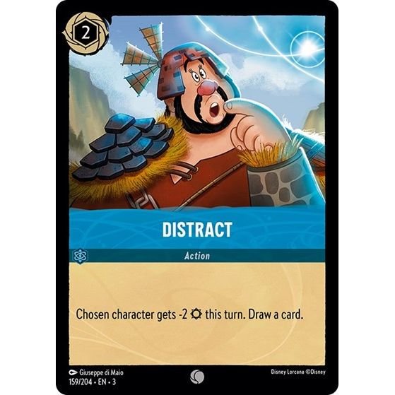 Lorcana card: Distract 159/204 from Into The Inklands (Common), front of card