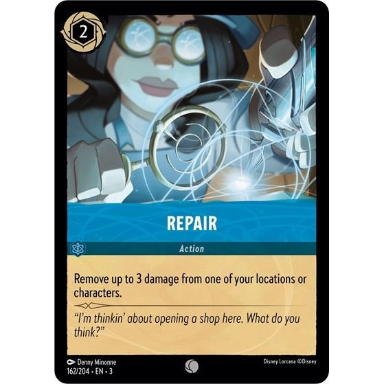 Lorcana card: Repair 162/204 from Into The Inklands (Common), front of card