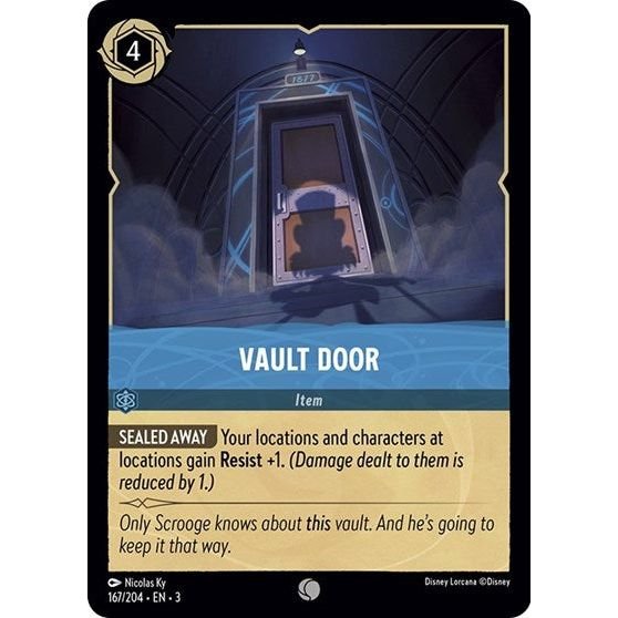 Lorcana card: Vault Door 167/204 from Into The Inklands (Common), front of card