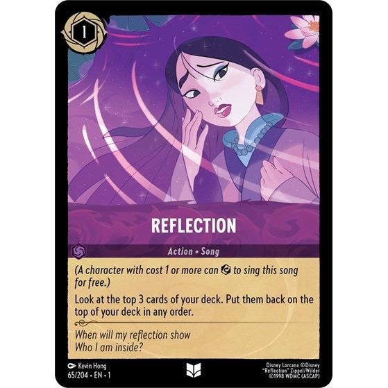 Lorcana card: Reflection 065/204 from The First Chapter (Uncommon), front of card