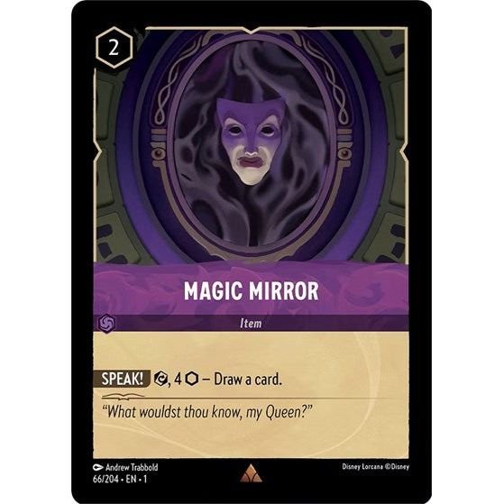 Lorcana card: Magic Mirror 066/204 from The First Chapter (Rare), front of card