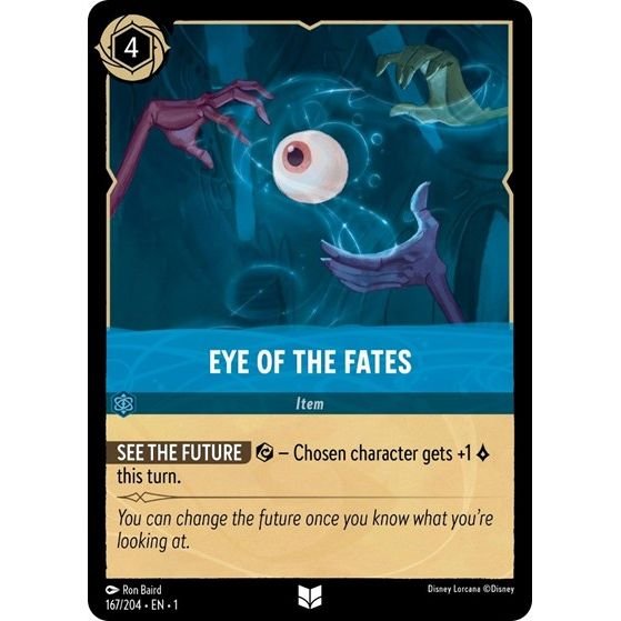 Lorcana card: Eye of the Fates 167/204 from The First Chapter (Uncommon), front of card