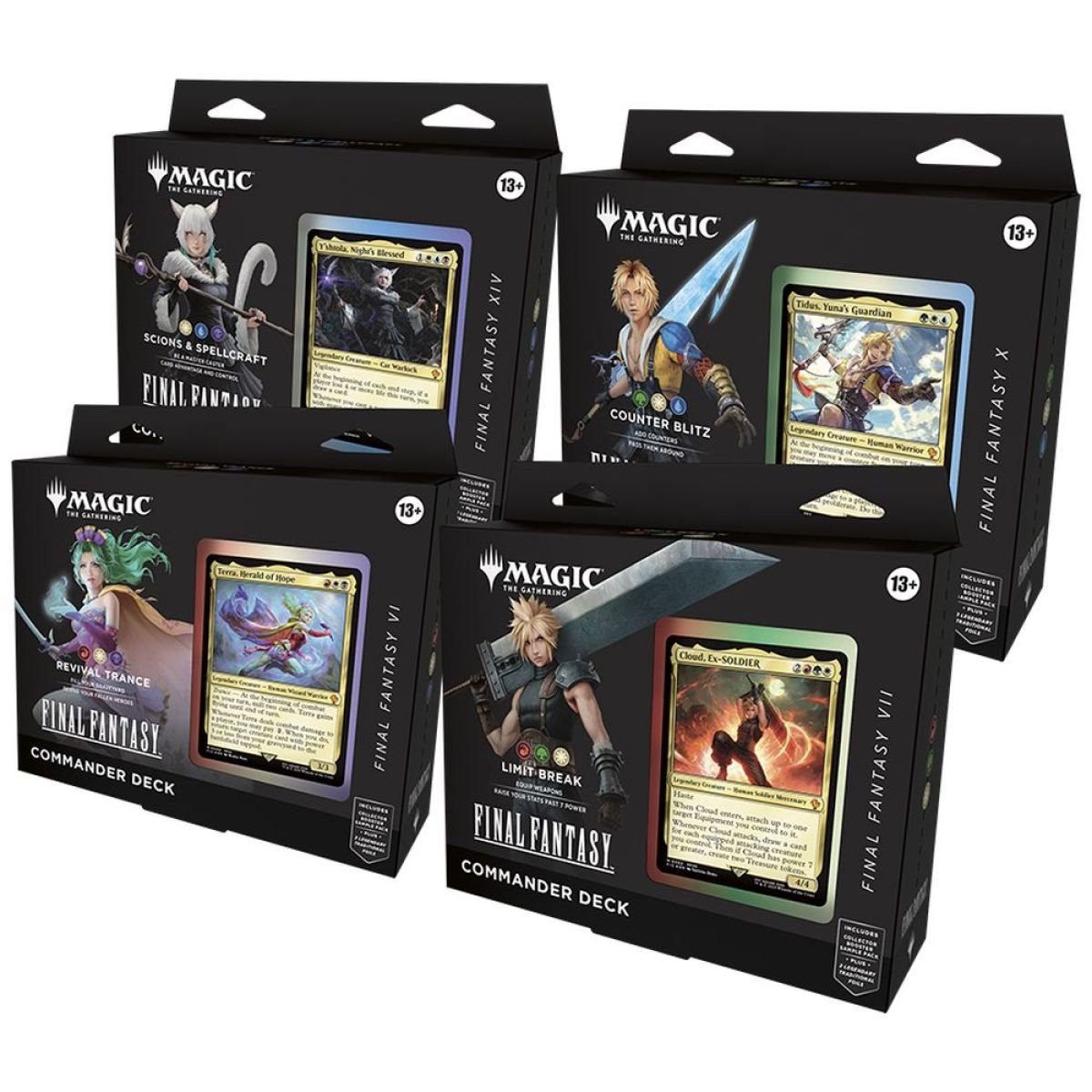 Magic: The Gathering – Final Fantasy - Commander Decks (Set of 4), sealed product, product photo