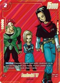 Dragon Ball card: Android 17 - SB01-003 (Alternate Art) SB01-003 from Manga Booster 01 (Rare), front of card