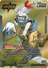 Dragon Ball card: Bulma - SB01-045 (Gold) SB01-045 Leader from Manga Booster 01, front of card