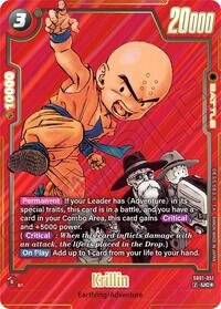 Dragon Ball card: Krillin - SB01-051 (Alternate Art) SB01-051 from Manga Booster 01 (Uncommon), front of card