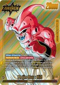 Dragon Ball card: Majin Buu : Evil // Majin Buu : Kid - SB01-029 (Gold) SB01-029 Leader from Manga Booster 01, front of card