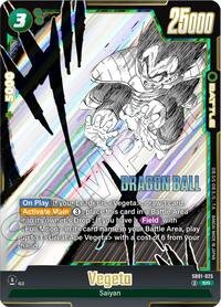Dragon Ball card: Vegeta - SB01-025 SB01-025 from Manga Booster 01 (Super Rare), front of card