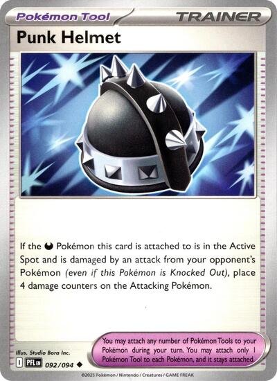Pokémon card: Punk Helmet 092/094 from Phantasmal Flames (Uncommon), front of card