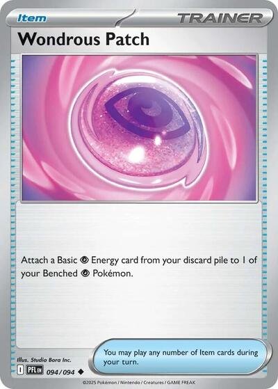 Pokémon card: Wondrous Patch 094/094 from Phantasmal Flames (Uncommon), front of card