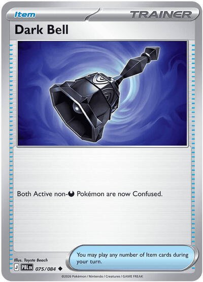 Pokémon card: Dark Bell 075/084 from Pitch Black (Uncommon), front of card