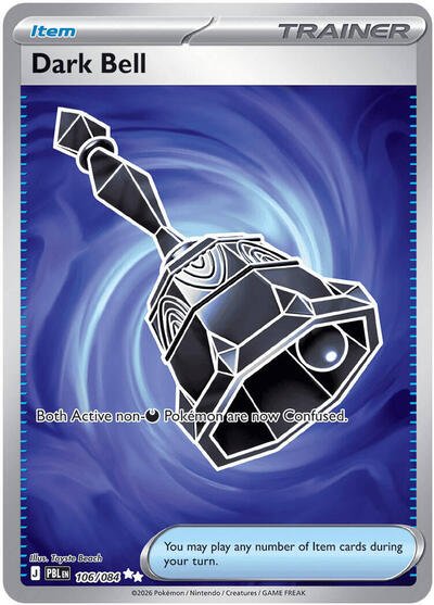 Pokémon card: Dark Bell 106/084 from Pitch Black (Ultra Rare), front of card