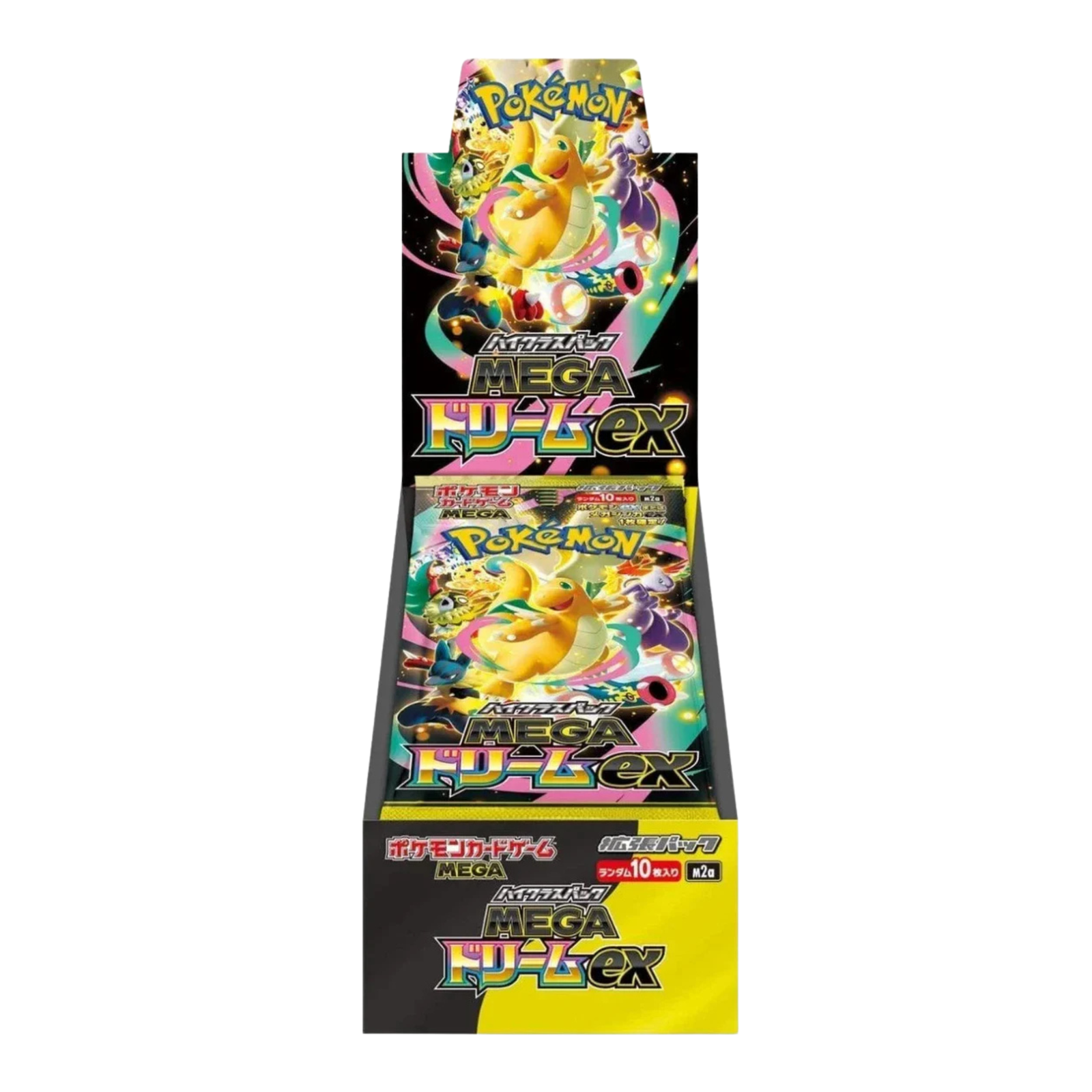 Japanese Pokémon TCG Mega Dream ex Booster Box (Japanese), sealed booster box, front of box