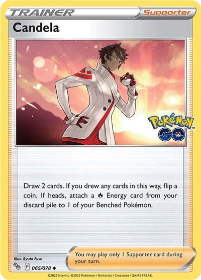 Pokémon card: Candela 065/078 from Pokemon GO (Uncommon), front of card