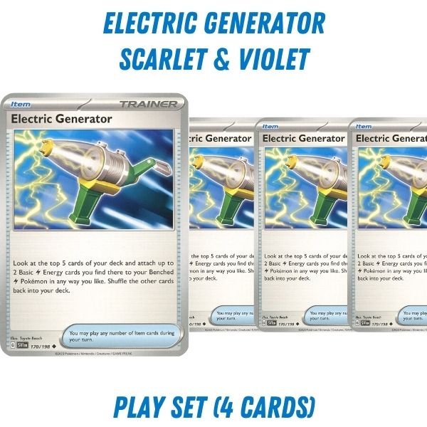 Pokémon card: Electric Generator (Scarlet & Violet) from Pokémon TCG Trainer Playset, front of card