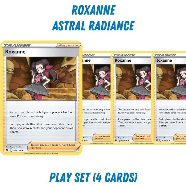 Pokémon card: Roxanne (Astral Radiance) from Pokémon TCG Trainer Playset, front of card