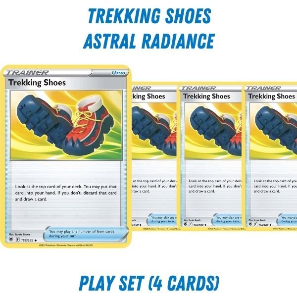 Pokémon card: Trekking Shoes (Astral Radiance) from Pokémon TCG Trainer Playset, front of card