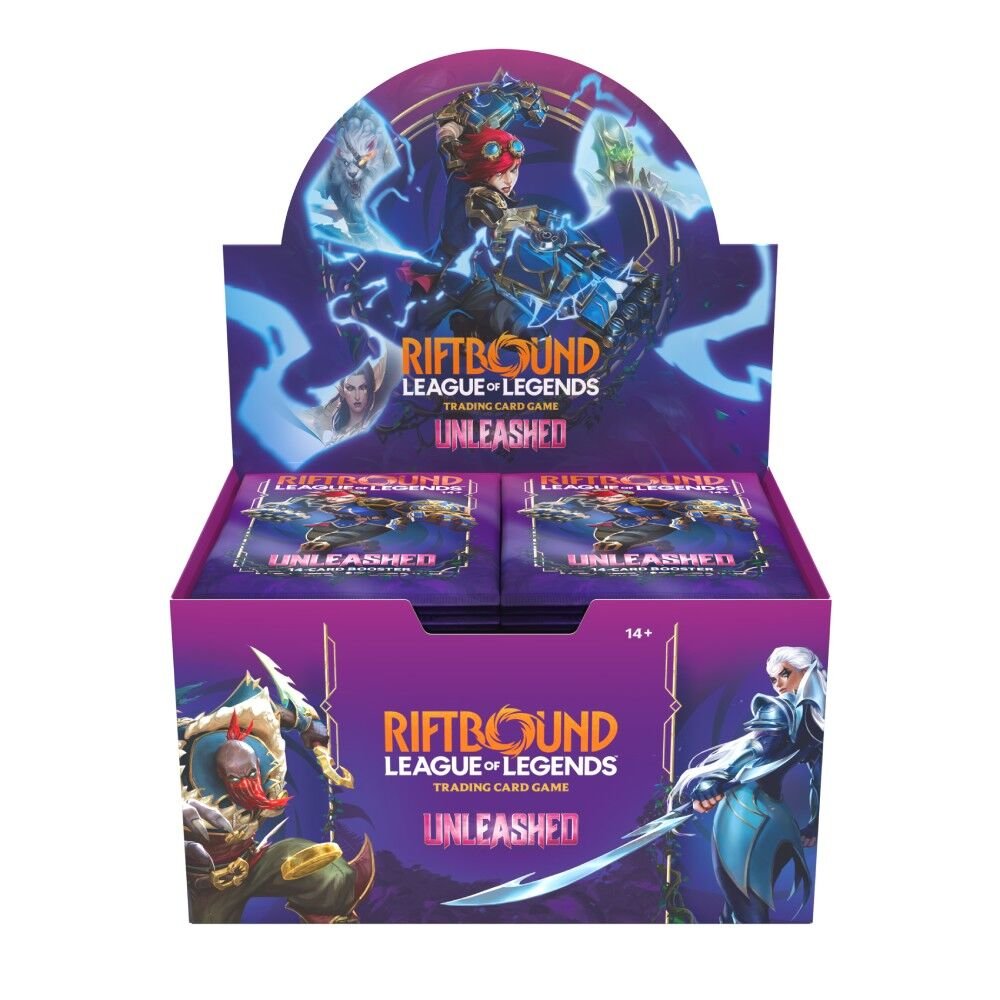 Riftbound: League of Legends TCG Unleashed Booster Box, sealed box, product photo