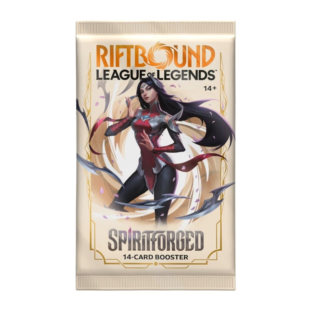 Riftbound: League of Legends TCG Spiritforged Booster Pack, sealed pack, product photo