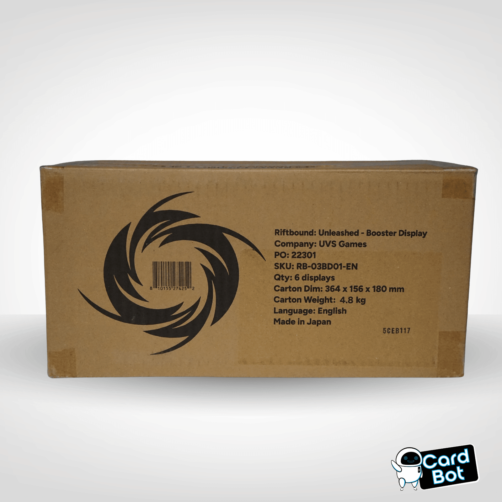 Riftbound: League of Legends TCG Unleashed Case (6x Booster Boxes), sealed case, product photo