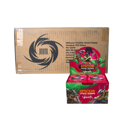 Riftbound: League of Legends TCG Vendetta Case (6x Booster Boxes), sealed case, product photo