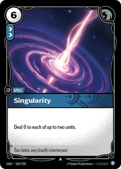 Riftbound card: Singularity 105/298 from Origins (Uncommon), front of card
