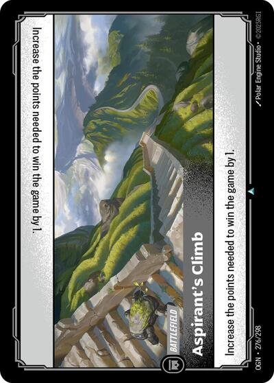 Riftbound card: Aspirant's Climb 276/298 from Origins (Uncommon), front of card