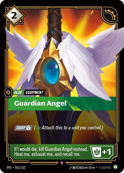 Riftbound card: Guardian Angel 051/221 from Spiritforged (Rare), front of card