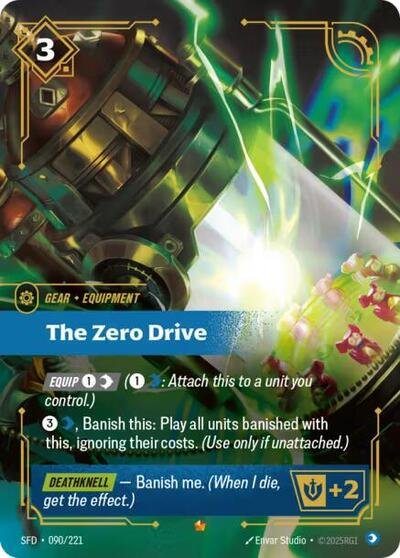 Riftbound card: The Zero Drive 090/221 from Spiritforged (Epic), front of card