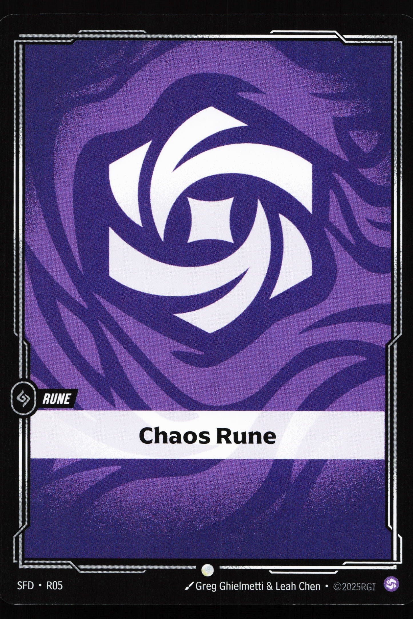 Riftbound card: R05 Chaos Rune from Spiritforged (Common), front of card