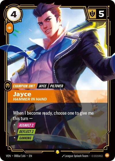Riftbound card: Jayce 088a/166 from Vendetta (Showcase), front of card