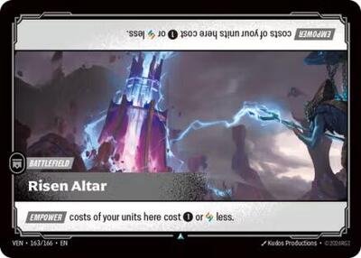 Riftbound card: Risen Altar 163/166 from Vendetta (Uncommon), front of card