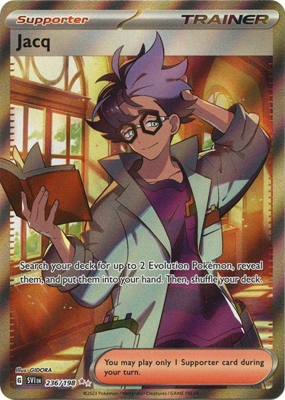 Pokémon card: Jacq 236/198 from Scarlet & Violet base set (Ultra Rare), front of card
