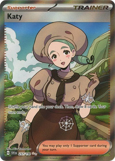 Pokémon card: Katy 237/198 from Scarlet & Violet base set (Ultra Rare), front of card
