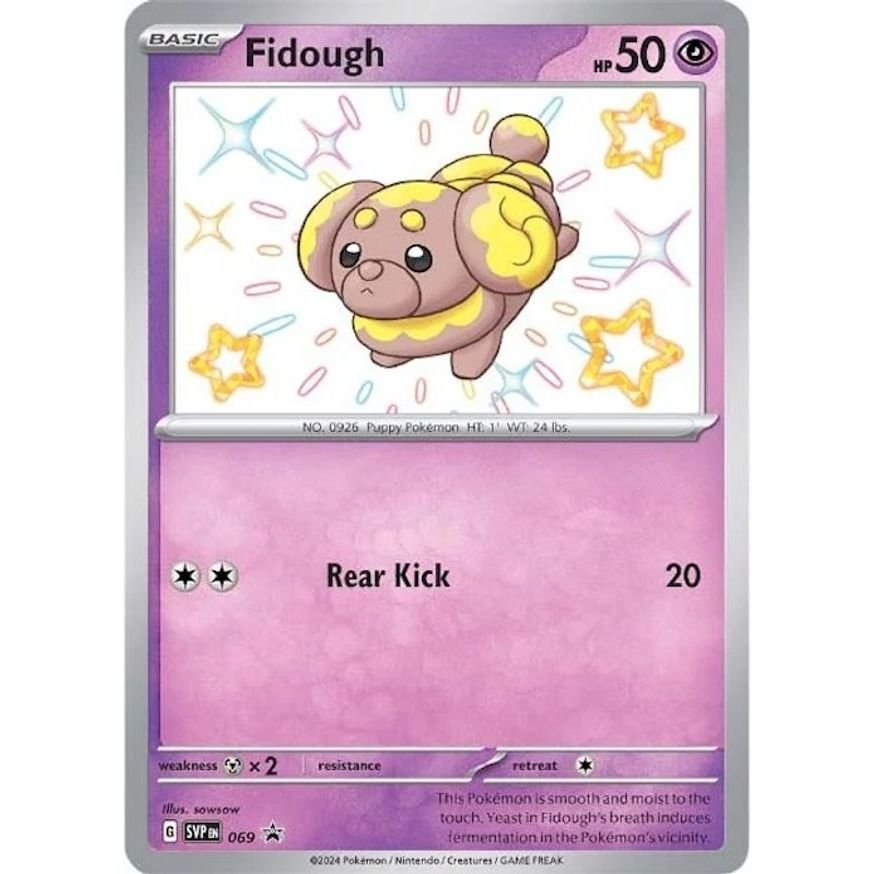 Pokémon card: Fidough SVP069 from Paldean Fates Promo (Promo), Psychic type, front of card