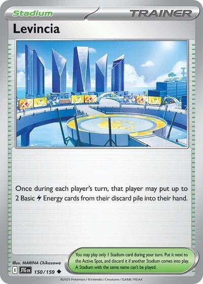 Pokémon card: Levincia 150/159 from Journey Together (Uncommon), front of card